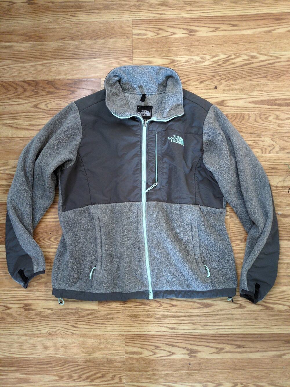 The North Face Denali Fleece Jacket - Women's Large - Two-Tone Grey